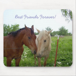 BFF Best Friends Forever - Horses Mouse Pad
