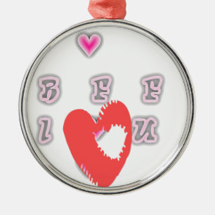 BFF. Best Friends Forever: I Love You Art Print Metal Tree Decoration