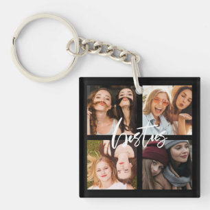 BFF Best Friends script photo gift Key Ring