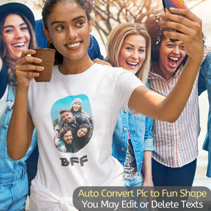 BFF Besties Best Friends Forever Cool Unique Photo T-Shirt
