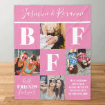BFF Besties Photo Collage Pink Fleece Blanket<br><div class="desc">Discover our uniquely curated modern friendship blanket that beautifully showcases the unbreakable bond between besties. This plush accessory features four images of you and your bestie, wrapped in a girly pink hue that can be tailored to your preferred colour. It's punctuated with the abbreviation 'BFF', the phrase 'best friends forever',...</div>