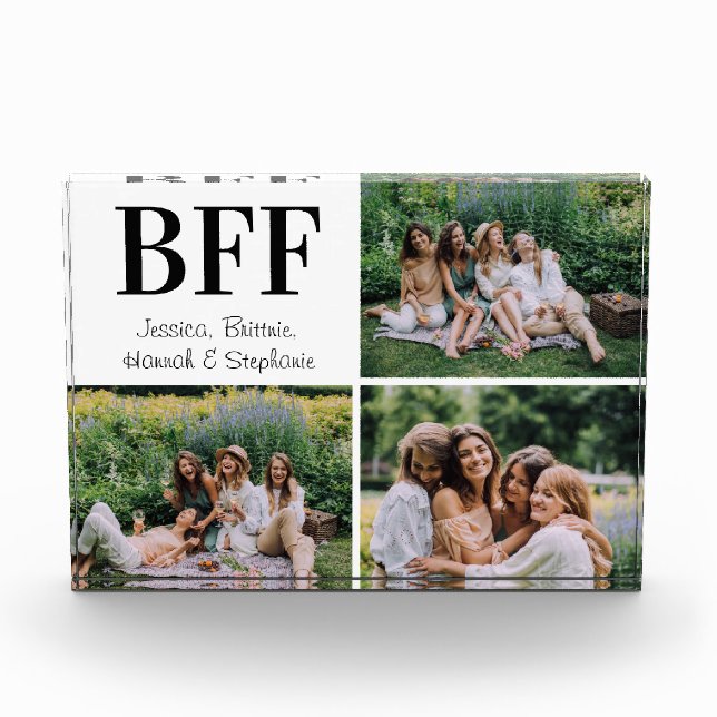 BFF Custom Collage Photo Block (Front)