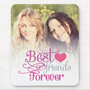 BFF - Fashion Best Friends Forever with Photo Mouse Pad