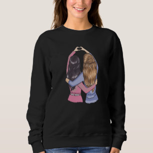 BFF Friends Love Your Friends Girls Heart Friendsh Sweatshirt