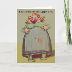 BFF fun playful humour LOL Lady Friendship Secrets Card