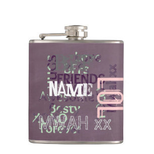 BFF Gifts Best Friends Personalised Hip Flask