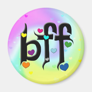 bff ~ hearts magnet