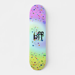 bff ~ hearts skateboard deck
