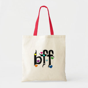bff ~ hearts tote bag