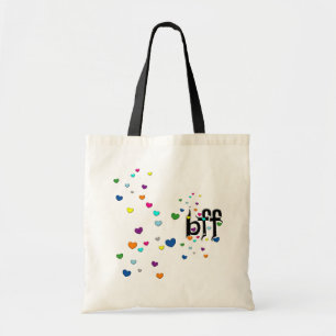 bff ~ hearts tote bag