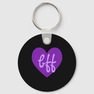 bff in Purple Key Ring