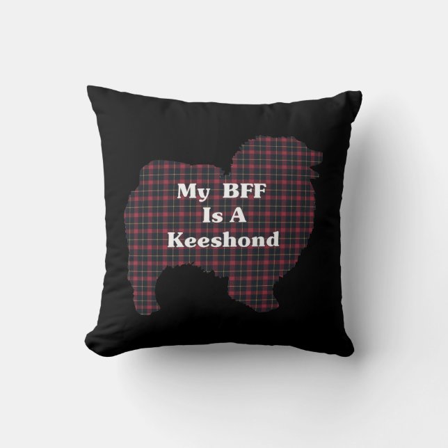 BFF Keeshond Lovers Gifts Cushion (Front)