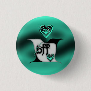 bff ~ lovebirds 3 cm round badge