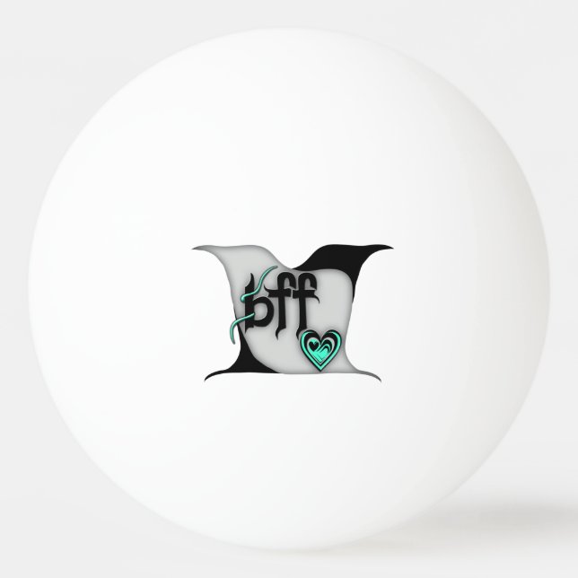 bff - lovebirds ping pong ball (Front)