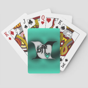 bff ~ lovebirds playing cards