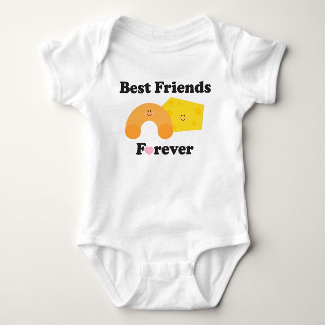 Bff Mac & Cheese Baby Bodysuit (Front)