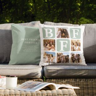 BFF Photo Collage Friendship Pillows