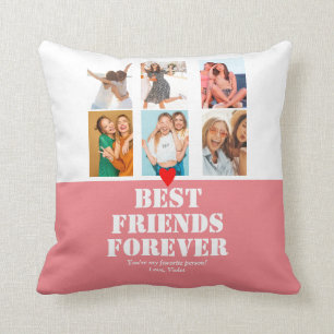 BFF Photo Collage Personalised Custom Friends Gift Cushion