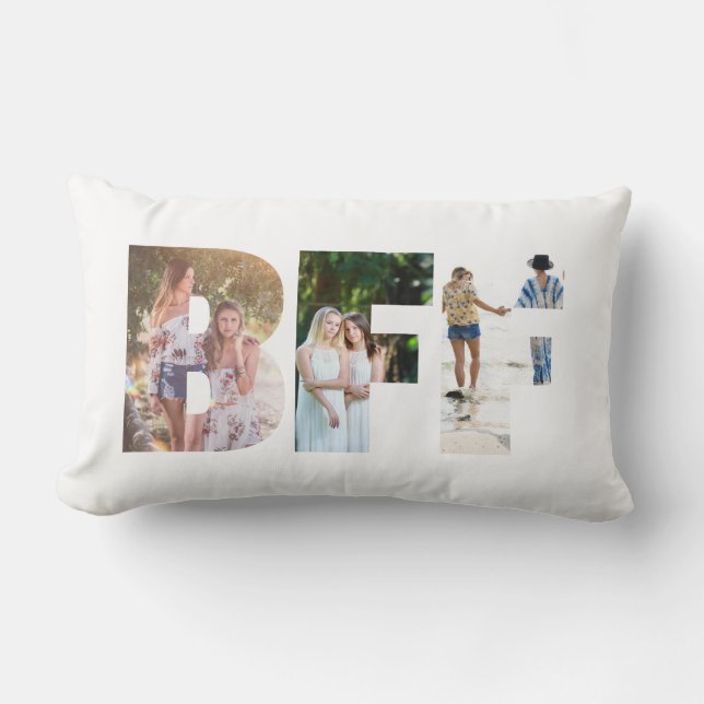BFF Photo Collage Pillow (Front)