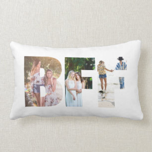 BFF Photo Collage Pillow