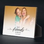 BFF Photo Gift Besties Best Friends Modern Trendy Plaque<br><div class="desc">BFF Photo Gift Besties Best Friends Modern Trendy</div>