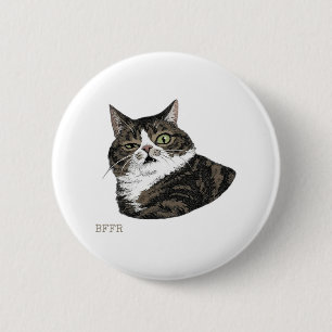 BFFR Cat Be For Real Funny Sarcastic Cat Pin