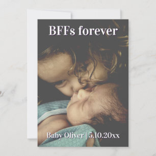 BFFs Forever New Sibling Birth Announcement