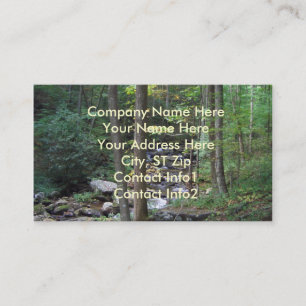 BG- Nature Stream Business Cards