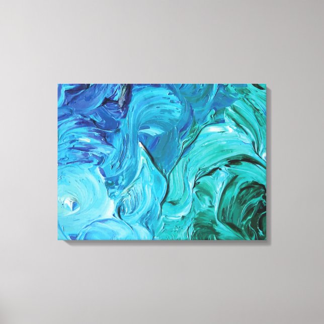 BG Painted Fine Art Abstract Design Art Background Canvas Print (Front)