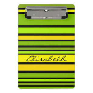 BG Stripes Pattern coloured V + your back & idea Mini Clipboard