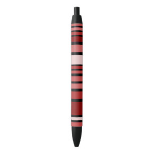 BG Stripes Pattern coloured VIII + your back & ide Black Ink Pen