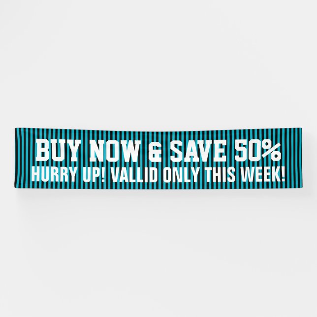 BG Stripes Pattern narrow black + your back & idea Banner (Horizontal)