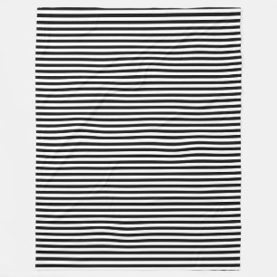 BG Stripes Pattern narrow black + your background Fleece Blanket