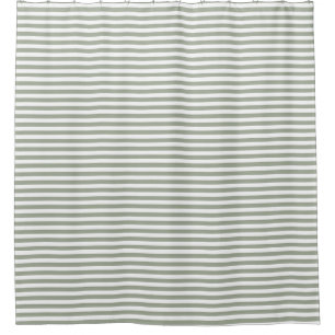 BG Stripes Pattern narrow white + your back & idea Shower Curtain