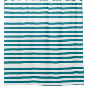 BG Stripes Pattern wide white + your backg. & idea Shower Curtain