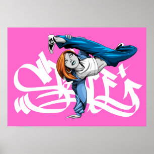 BGIRL pose poster with graf