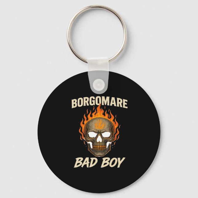 Bgm Bad  - Skeleton Hands Heart Key Ring (Front)