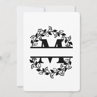 BGSM BRAND NEW PERSONALISED M LETTER INVITATION
