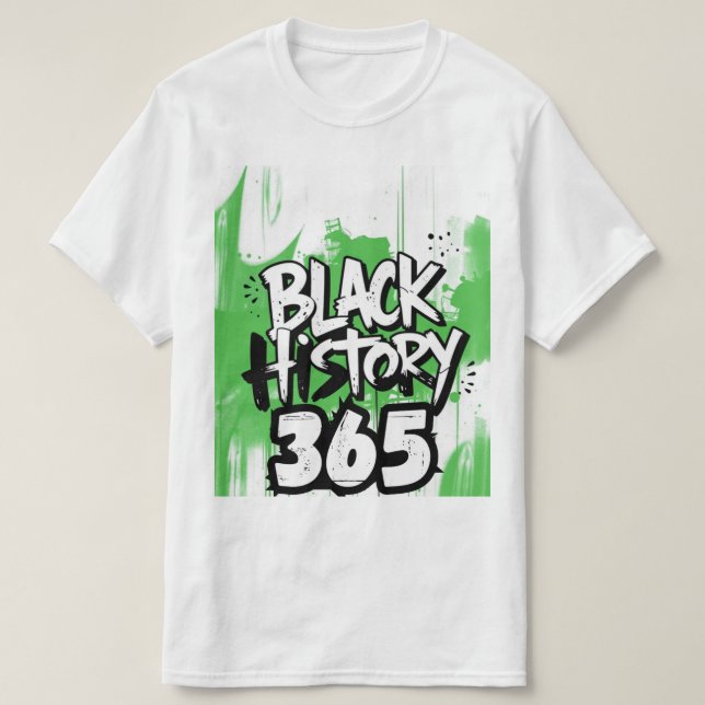 BH365 Green and Black T-Shirt (Design Front)