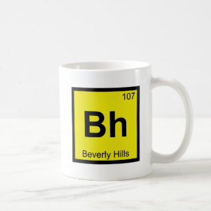 Bh - Beverly Hills California Chemistry Symbol Coffee Mug