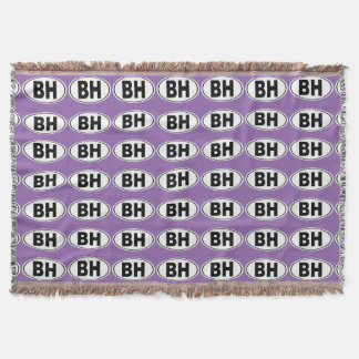BH Beverly Hills California Throw Blanket