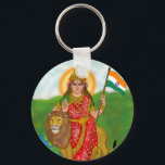 Bharat Mata Keychain<br><div class="desc">Celebrate devotion and patriotism with this Bharat Mata keychain featuring inspiring artwork of the revered Mother India. Symbolizing strength, unity, and national pride, Bharat Mata represents the spirit and culture of India. This keychain is perfect for everyday use on keys, bags, or accessories while expressing love for the nation and...</div>