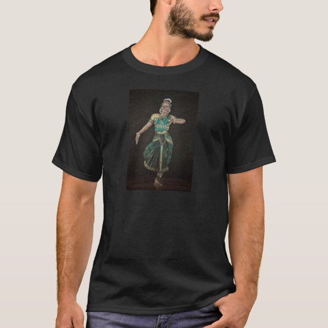Bharatanatyam Dancer T-Shirt (Front)