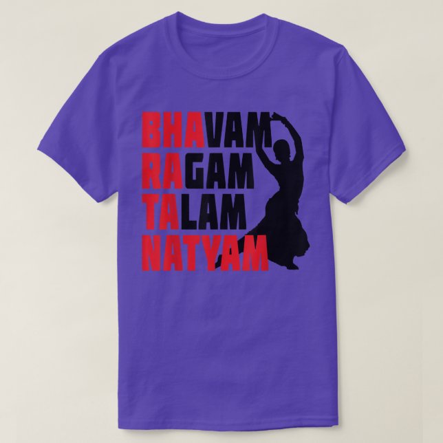 Bharatanatyam  T-Shirt (Design Front)