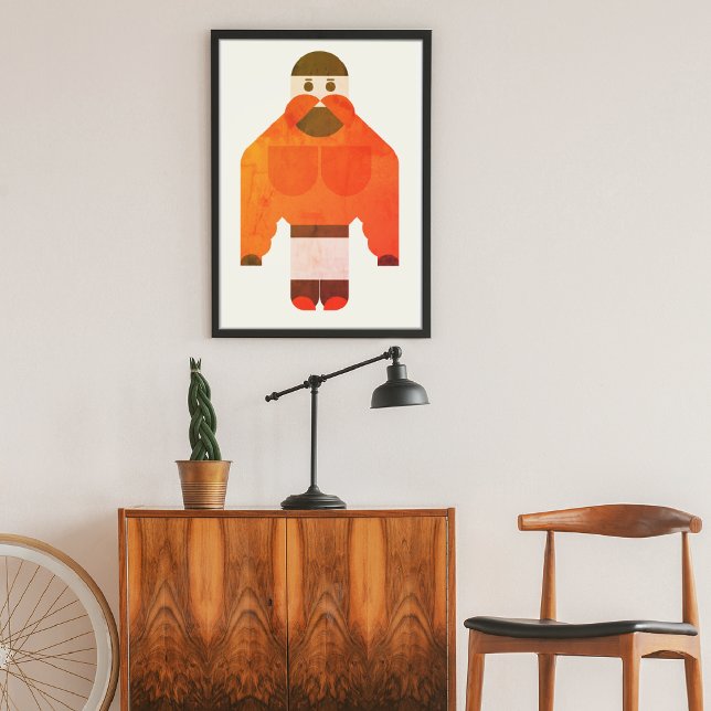 Bheem Strong Boy Canvas Print (art print hanged on a foyer s wall)