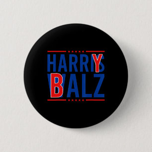 Bheimer 2024 Funny Kamala Harris W Democrat Politi 6 Cm Round Badge