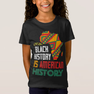 BHM Black Americans Proud African American Black H T-Shirt