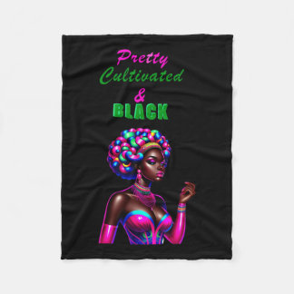 Bhm Black History Black Pride Black Melanin Women  Fleece Blanket
