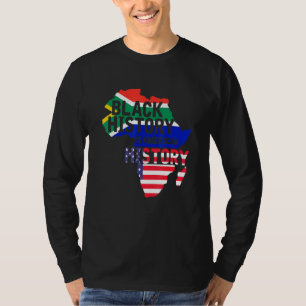 Bhm Black History Is American History African Amer T-Shirt
