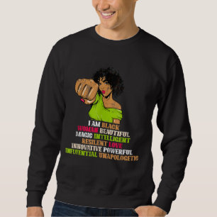 BHM Women Girls Gift Black History Month African A Sweatshirt